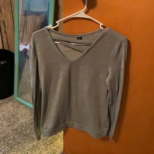 Long sleeve grey shirt